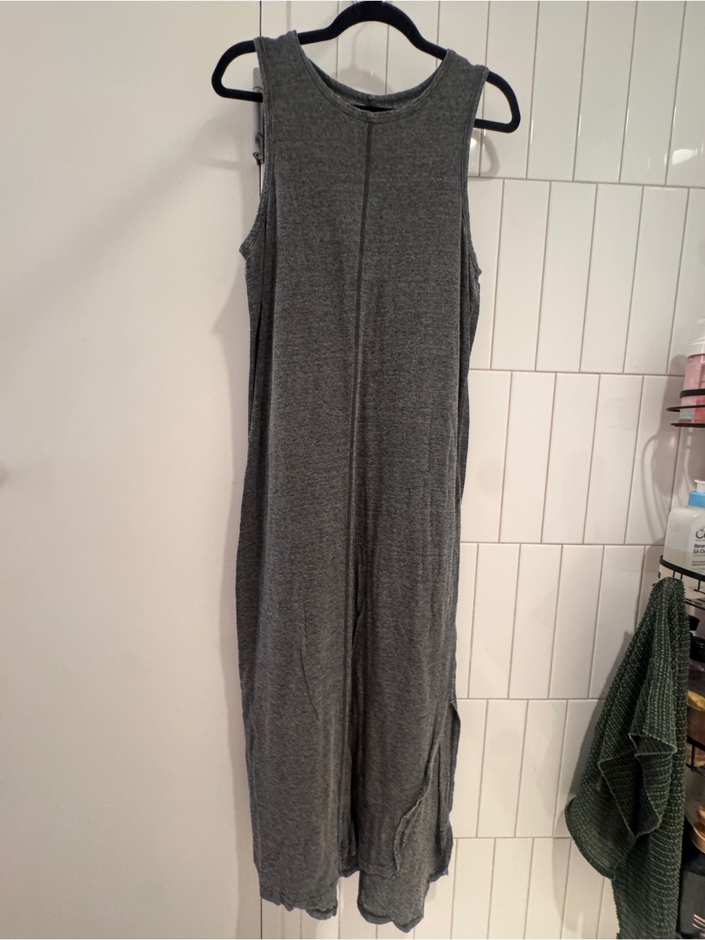 Thread & Supply Sleeveless Charcoal Grey Maxi Dress